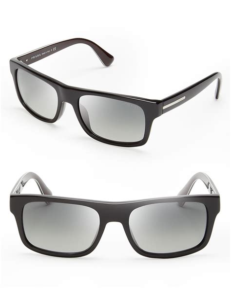 prada black wayfarer sunglasses|prada transparent sunglasses.